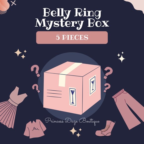 Belly Button Ring Mystery Box!‎ 5 Pieces - Picture 1 of 1
